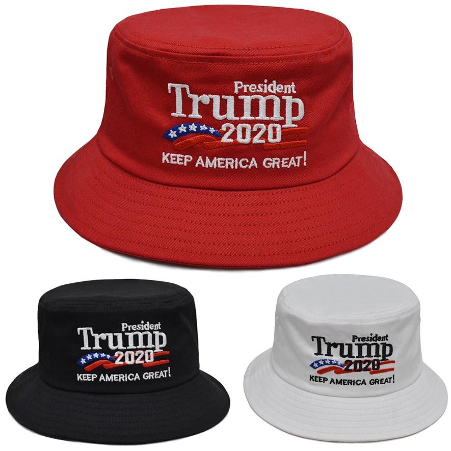 Donald President Trump 2020 Keep America Great Cap Embroidered Bucket Hat Unisex