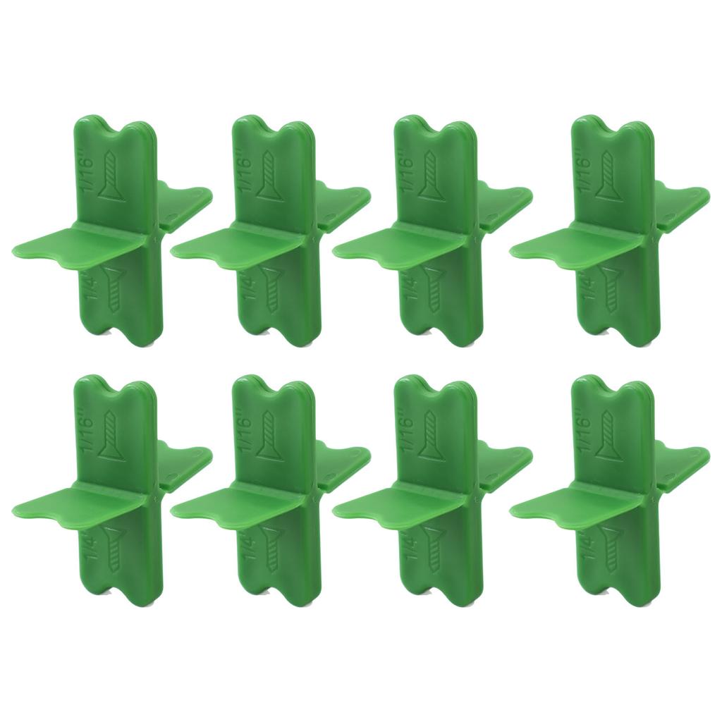 8 Pcs Deck Spacer 4 Thickness PP Deck Board Spacing Tool for Patio Balcony Poolside Dock Green 8 Pcs