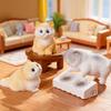 Mini Cat Figurine Micro Resin Animal Ornament Cute Kitten Cake Topper Decoration for DIY Moss Landscape Fairy Garden Decor