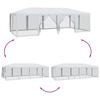 Vidaxl Party Tent With 12 Mesh Walls, White, 8X4 M, Hdpe
