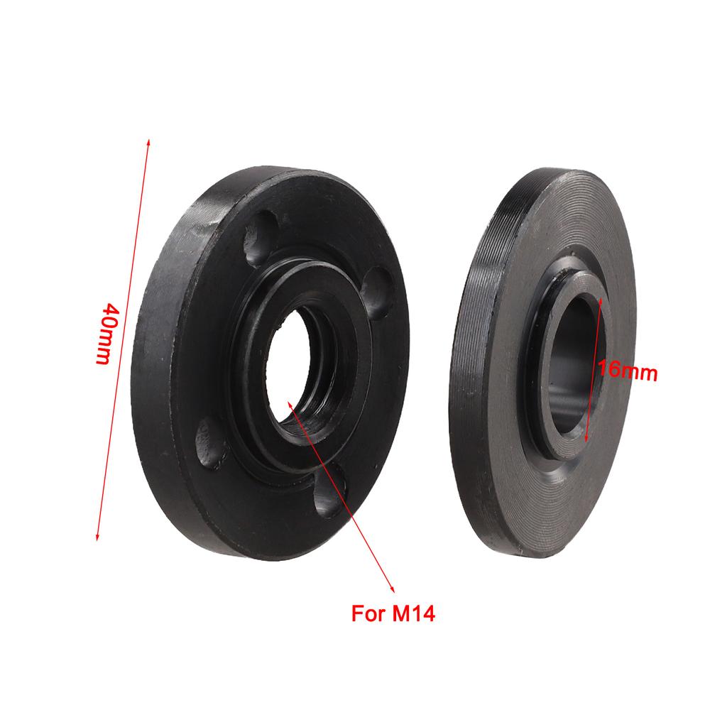 2 Pc Press Plate For 125 Type Angle Grinder To 100 Type Inner Outer Flange Nut Set Press Plate Power Tool Accessories