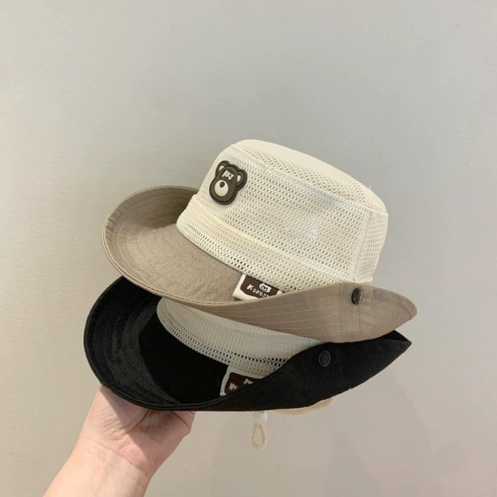 Lightweight Toddler Bucket Hat Mesh Fisherman Cap Casual Sunscreen Hat Summer