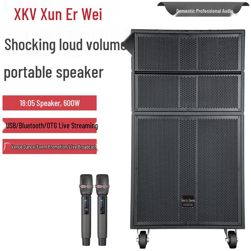Xunwei Professional Portable Active PA Speaker with Microphone (CN Version)