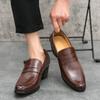 High Quality Men’s Formal Leather Classic Business Shoes Men British Wedding Brogue Men’s Dress Shoes Social Platform Shoes Male
