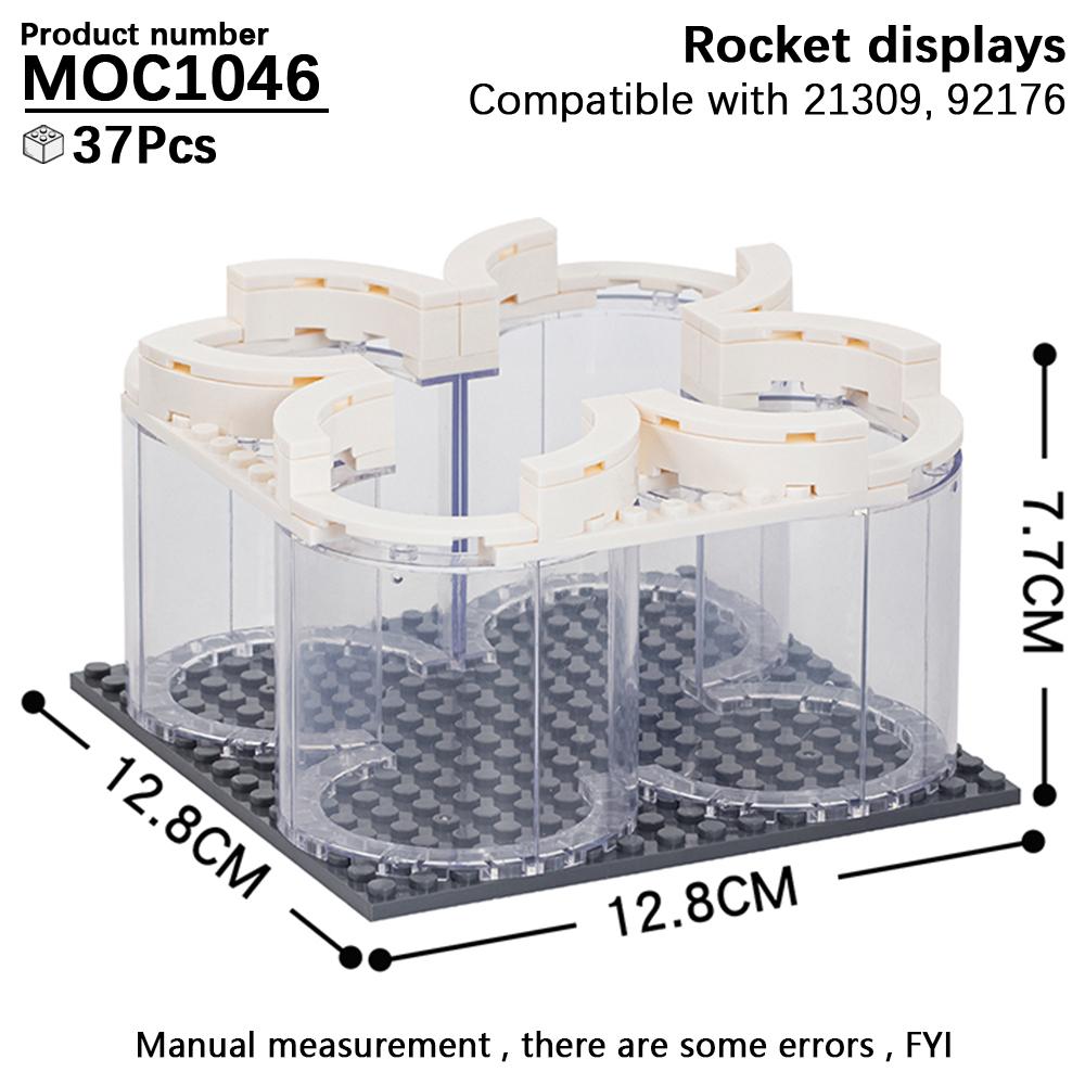 MOC Stand Movie Anime Military Action Figure Display Stands Box Blocks Compatible 75257 05007 75105 High-Speed Championed Block Bricks Toys Playsets