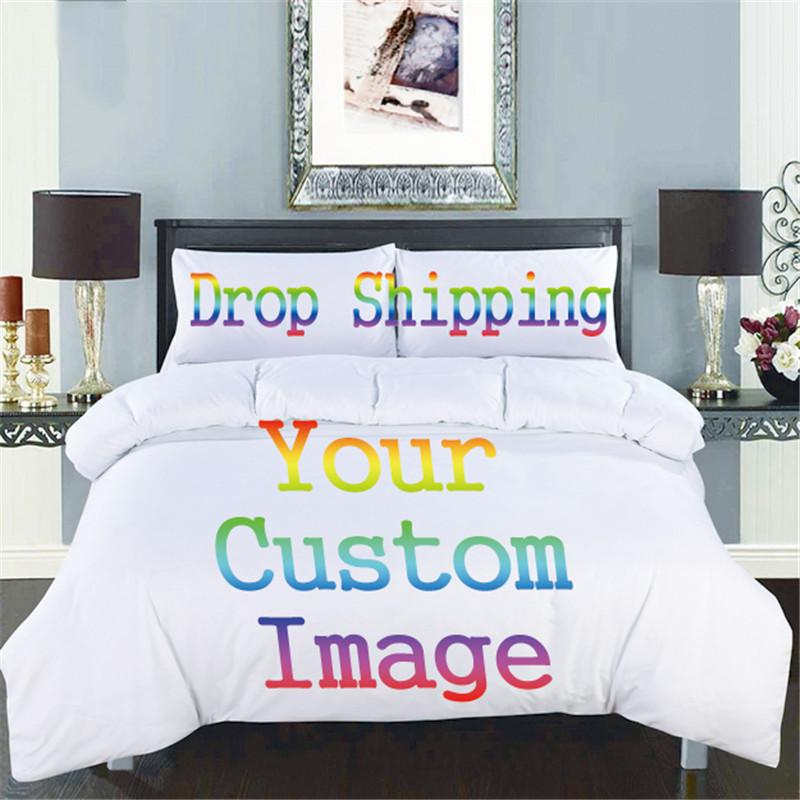 

3D Printing Custom Bedding Set Microfiber US Twin Queen King Size Duvet Cover Sets Home Textiles Us Queen 228x228cm