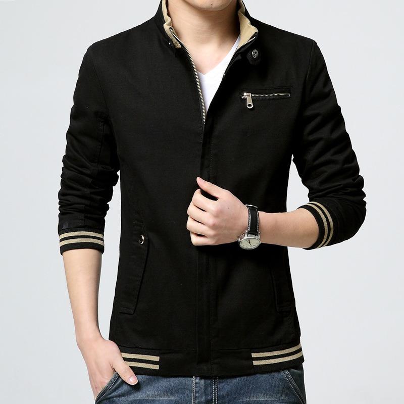 Spring and Autumn new men's jacket handsome trendy versatile casual jacket washed cardigan top