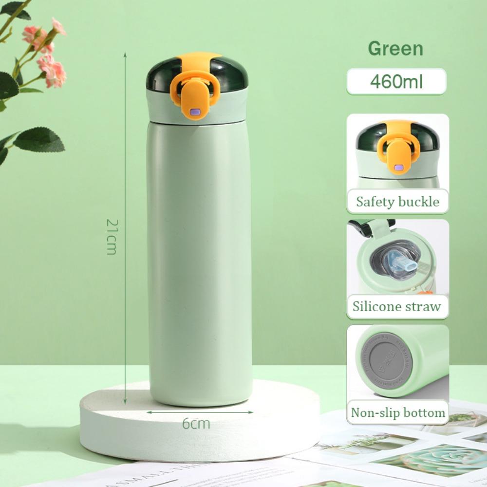 320/460ML Straw Insulated Cup Leak-Proof 304 Stainless Steel Vacuum Flask Keep Cold/Hot Stainless Steel Tumbler