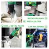 800W 3500RPM Electric Car Polisher Machine Kit 4Inches Buffer Sander Wax Sponge Polishing Pad W/ 1/2pcs Battery