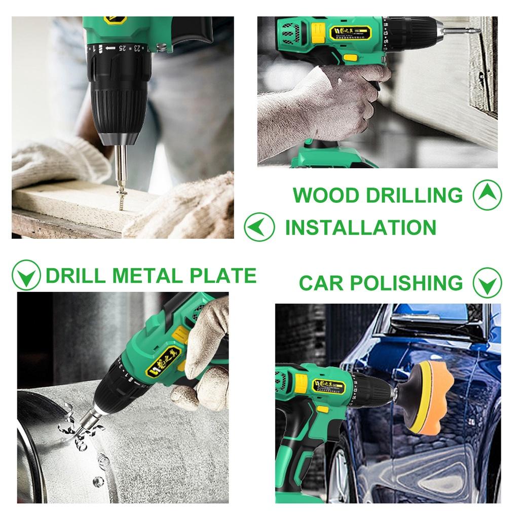 800W 3500RPM Electric Car Polisher Machine Kit 4Inches Buffer Sander Wax Sponge Polishing Pad W/ 1/2pcs Battery