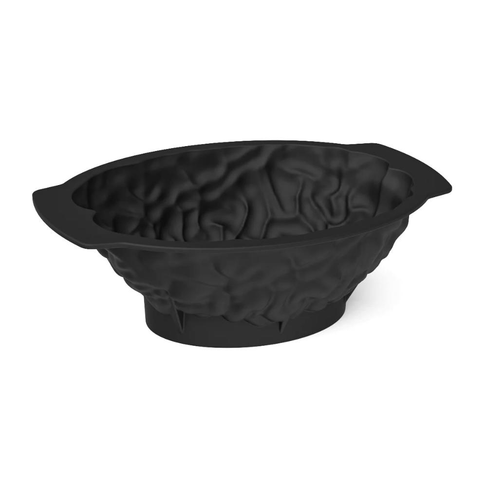 

Heat Safe Brain Shape Cake Pan Easy To Demould Puddings Mold Chocolates Mold Brain Cake Mold Candy чёрный