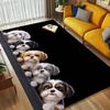 Dogs Living Room Nonslip Area Rug Soft Carpet For Bedroom Game Playroom Sofa Office Home Decor Doormat Christmas Gift C929761