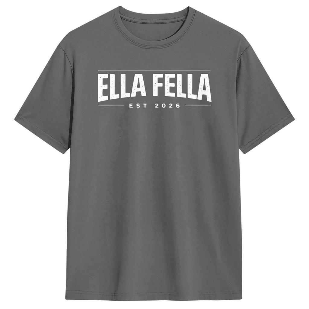 Streetwear T-Shirt Strand Ella Fellas Club Beliebte T-Shirts Baumwoll-T-Shirt für Paare YK Basic Kurzarm Oberteil T-Shirts