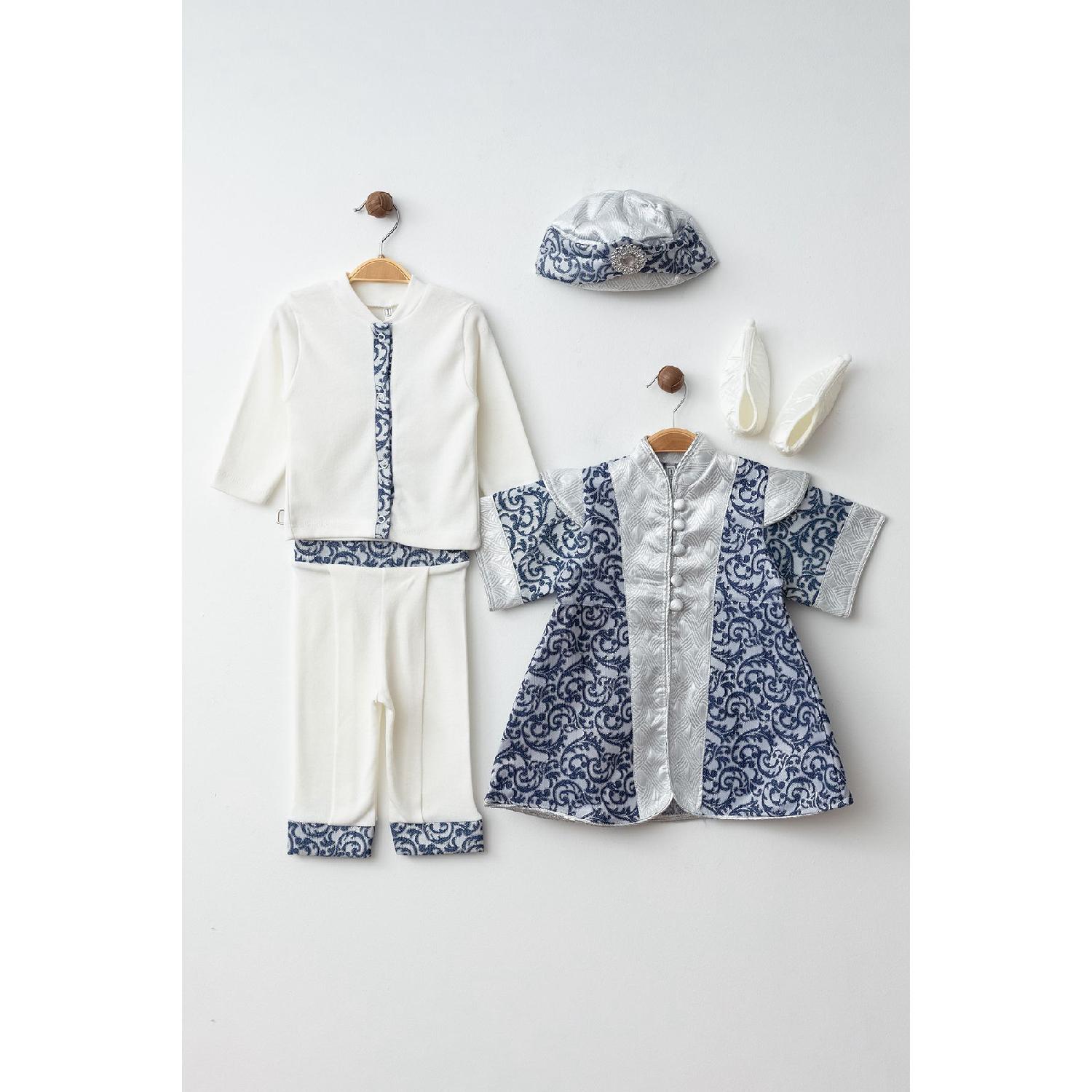 

Baby Baby Prince Belted Mevltlk Gift Circumcision Team Set Yk98787 0-6 Ay жовтий
