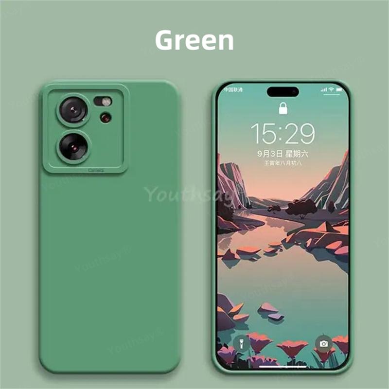 Neu für Xiaomi 13T Pro Hülle Xiaomi 13T Pro Hülle Funda Flüssigsilikon Kameraschutz Weiche Rückseite Stoßfänger Xiaomi 13T Pro