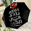 Al Ahly FC Umbrella with Automatic Open/Close & Self-8-Rib Heavy-Duty Umbrella, Compact Travel Umbrella Suitable for Outdoor