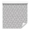 Geometric Pattern and Cubes Wallpaper for Living Room and Bedroom 50x1000