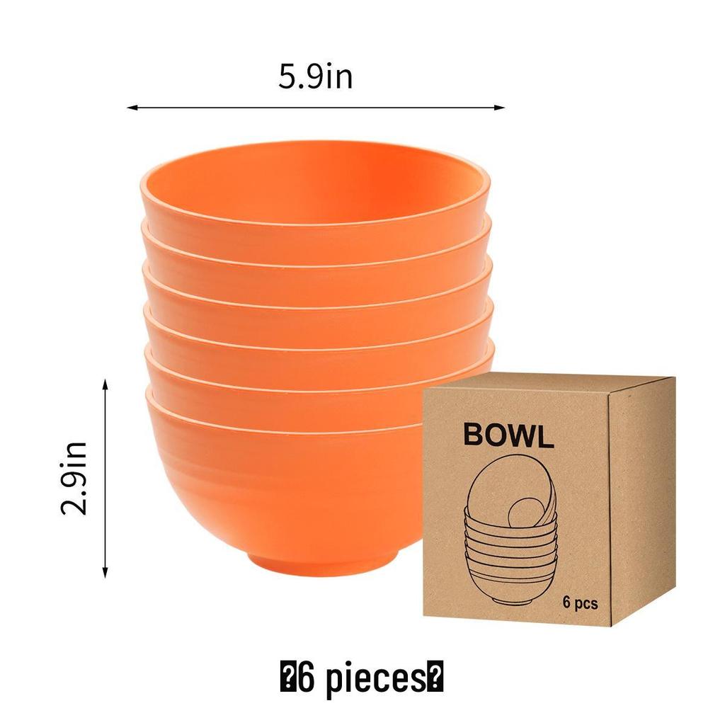 Eco-Friendly Wheat Straw 24-Piece Dinnerware Set: Plates, Bowls, Cups & Cutlery