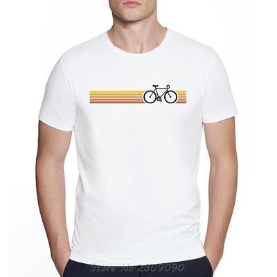 Vintage Herren Kreativ Retro Fahrrad Radfahren Druck T-Shirt Rundhals Oberteile T-Shirts Sommer Hip Hop T-Shirt Herren Baumwolle Sommer T-Shirt