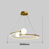 Nordic Minimalist Ring LED Pendant Lamp Dimmable for Table Dining Room Kitchen Island Bedroom Chandelier Lustre Lighting Fixture