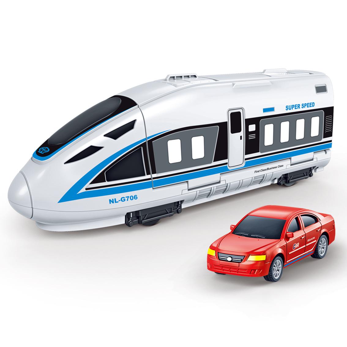 Large Fuxing Hao Kids High-Speed Rail Transforming Toy Car with Ejection and Storage