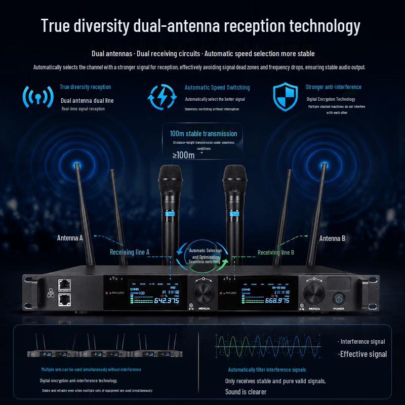 DAIPU Wired Hand-in-Hand Digital Conference Microphone System (CN version)