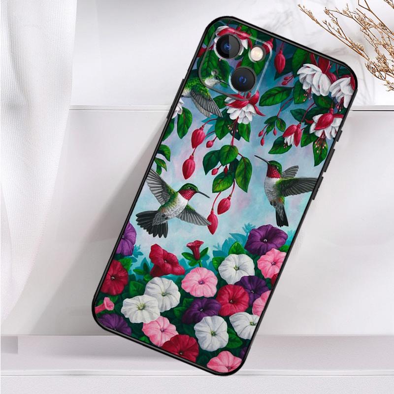 Hummingbird Shockproof Case For iPhone 17 16 Pro Max 11 14 15 Plus 12 13 Mini 16e 17 Air Phone Cover