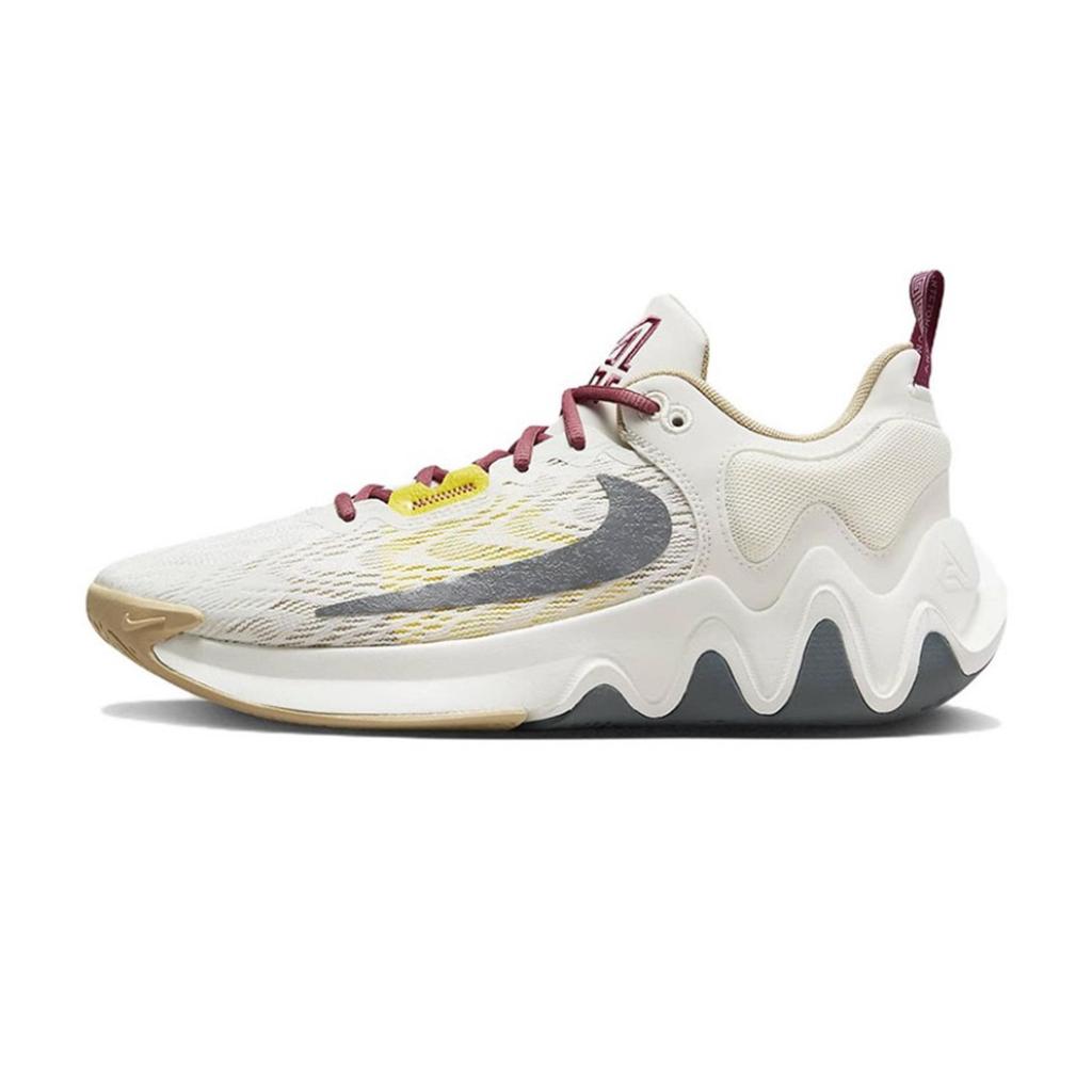 Nike Giannis Immortality 2 Breathable Moisture Wicking Coverage Low Top Basketball Shoes Men's White Yellow Pink DM0826-100(Team348-)