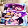 Kpop demon hunters blanket Flannel Blanket Soft Cozy Plush Throw for Sofa Bed Lightweight Home Decoration Outdoor camping