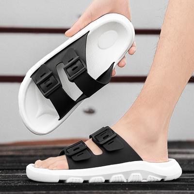 Yaz erkek sandalet eğlence yaz ayakkabı erkek plaj ayakkabısı rahat erkek ayakkabısı açık erkek roma sandalet Flip flop terlik slaytlar