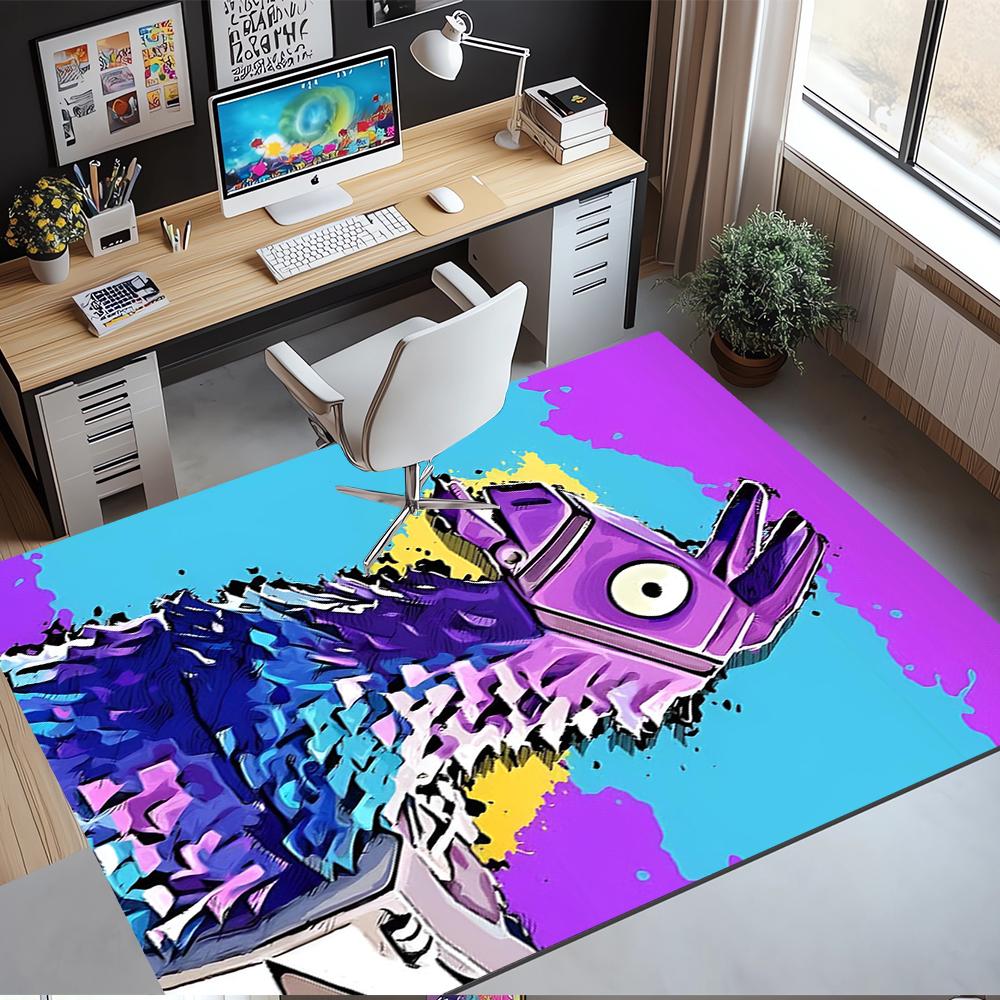 Fortnite Printed Carpet, Rug for Office Chair Living Room Bedroom Kitchen Room Decor Gifts.