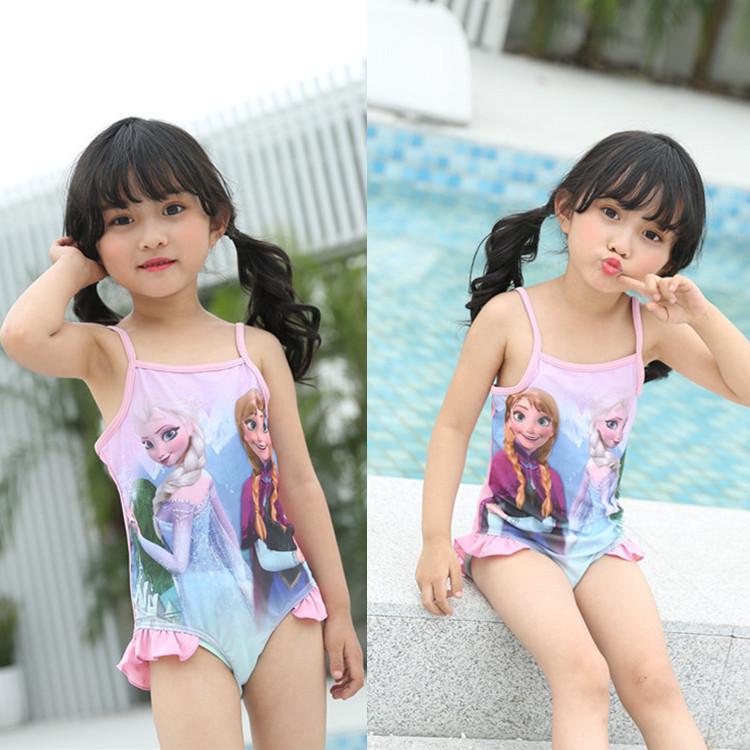 2020 New Frozen One-Piece Swimsuit for Girls