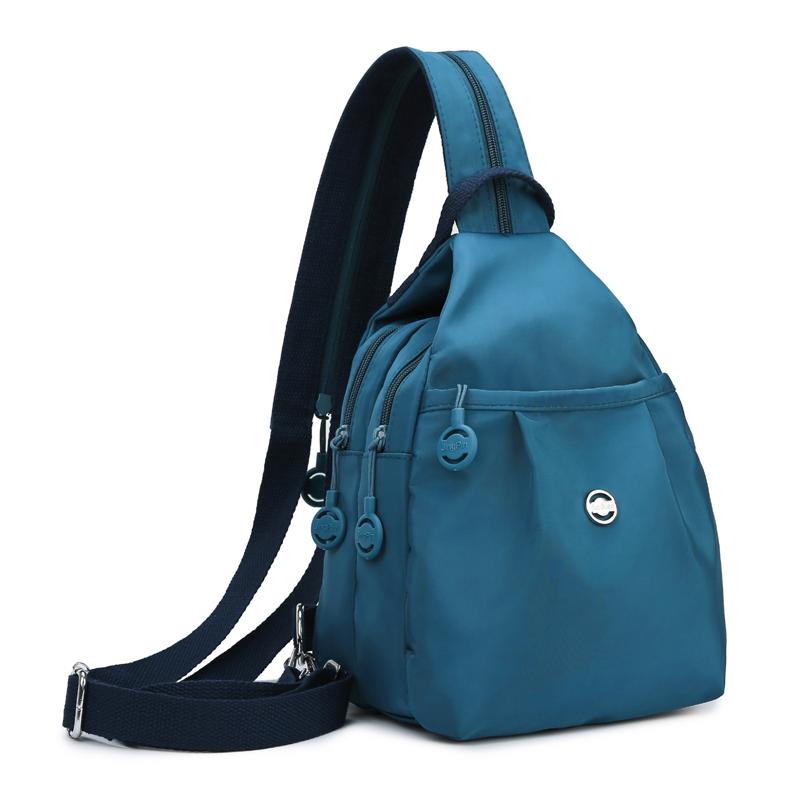 Fashion Women's Chest Bag Multi-Functional Oxford Shoulder Bag Large Capacity Backpack