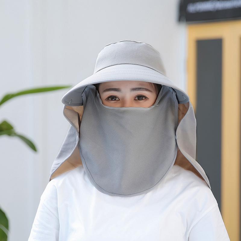 Women Summer Simple Large Brim Anti-UV Beach Cap
