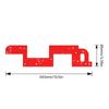 Arcs Grooves Making Tool Multipurpose Arcs Grooves Cutter Woodworking Slotting Template Suitable for Wardrobe Door Panel