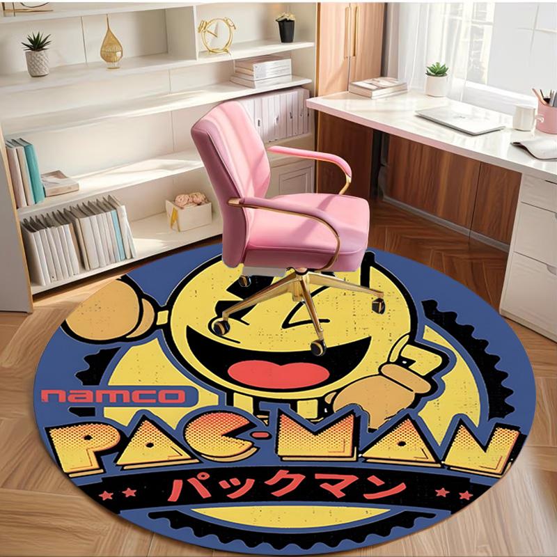 PAC Print Round Rug, Washable Floor Carpet, For Entryway Dorm Laundry Room Office Study, Home Decor Birthday Christmas Gift