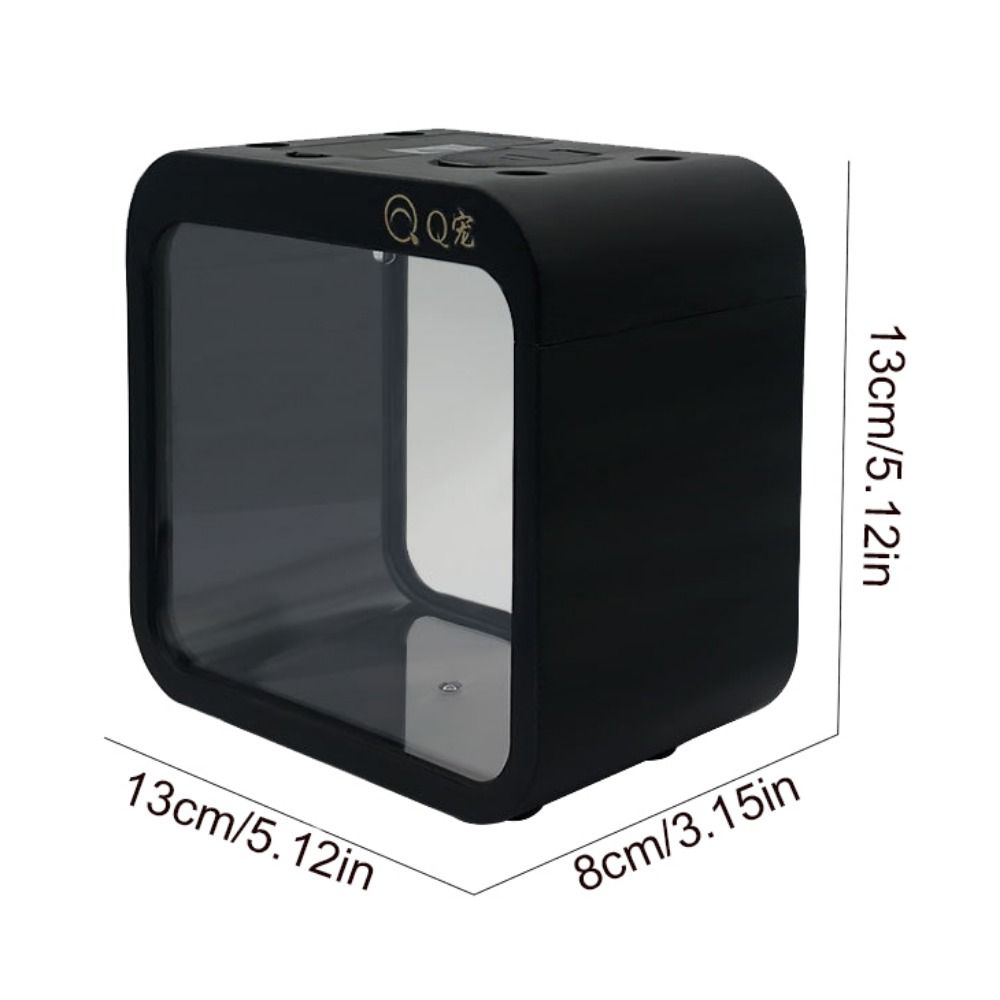 Mini Mini Desktop Fish Tank Trasparente Building Block Fish Tank Ufficio