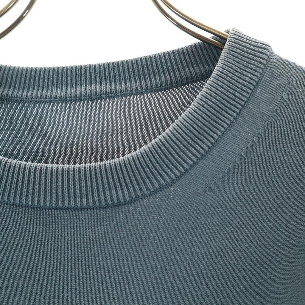 crepuscule Short sleeve Pocket knit T-shirt 2 Charcoal gray Men's Used
