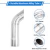 X Autohaux 51mm ID Inlet Turn Down Exhaust Tip T304 Stainless Steel Mandrel Bend Elbow Tube 230mm Length 125 Degree for Car