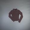 Women's Slim Fit Yoga Jacket - Long Sleeve, Stand Collar, Zipper, for Autumn/Winter Running and Fitness.