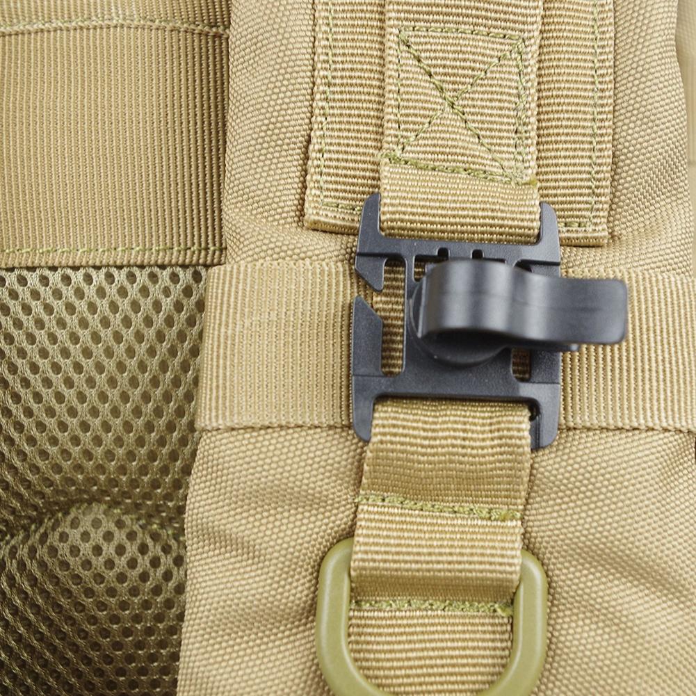 1 st/2 st Utomhusfläkt Laddningsbar D-spänne 360° Roterande Ficklampa Vattenrörsklämma Hängögla Spänne För MOLLE-band