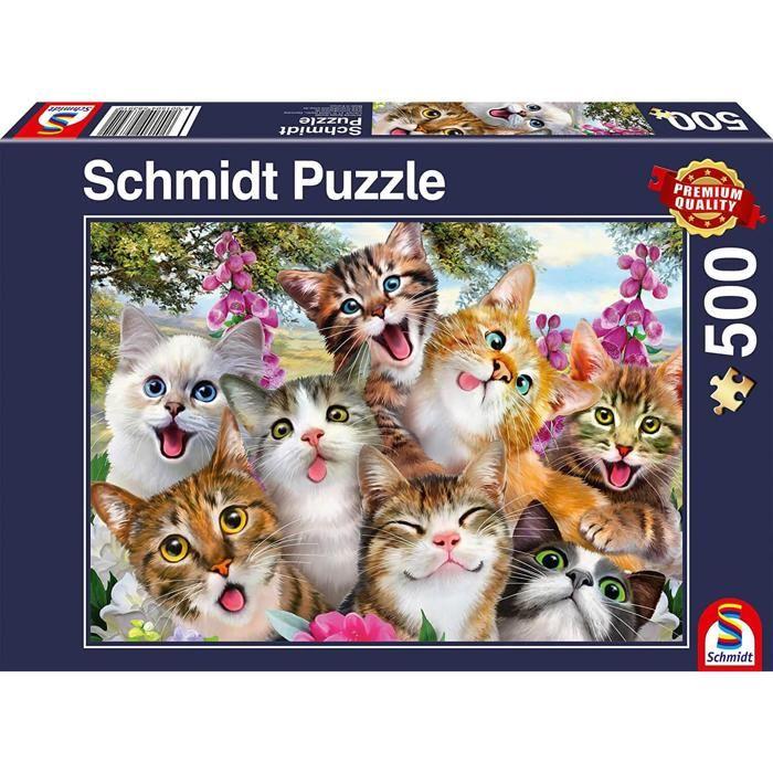 Puzzle 500 pièces : Selfie de chats