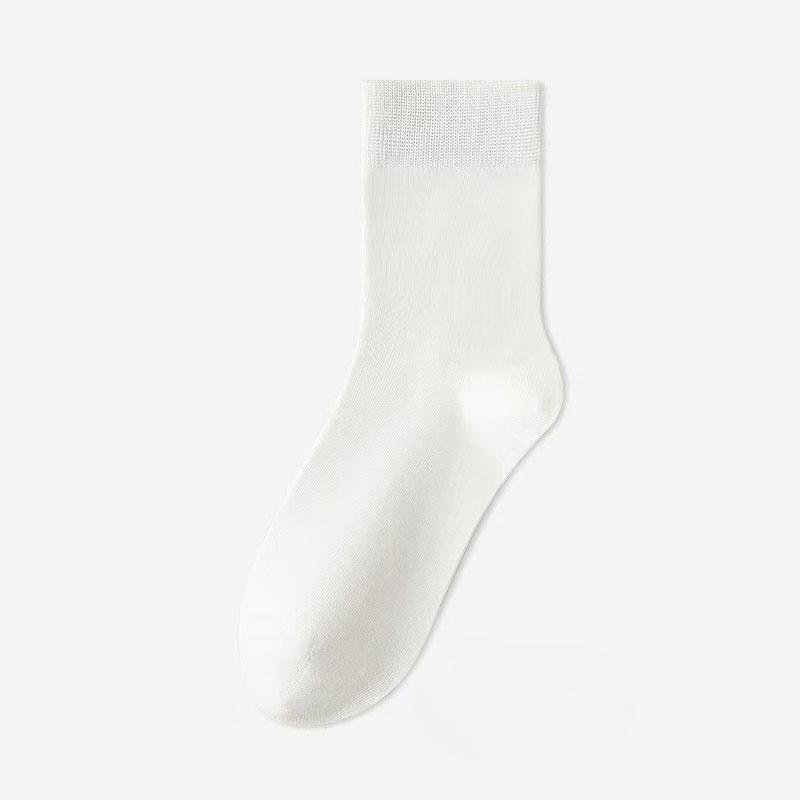 Antibacterial Socks - Men's Mid-calf Pure Cotton Odor-resistant and Sweat-absorbing Long Socks