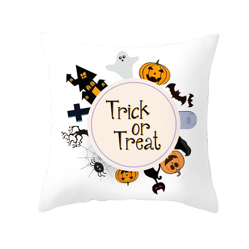 New Halloween Pumpkin Pillow Cover Home Peach Skin Home Decoration Supplies Cushion Waist Pillow Cover