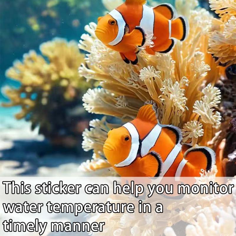 5/1pcs Fish Tank Temperature Sticker LCD Temperature Sensing 10-40 ℃ Fish Tank Water Temperature Measurement Patch Aquarium Tool