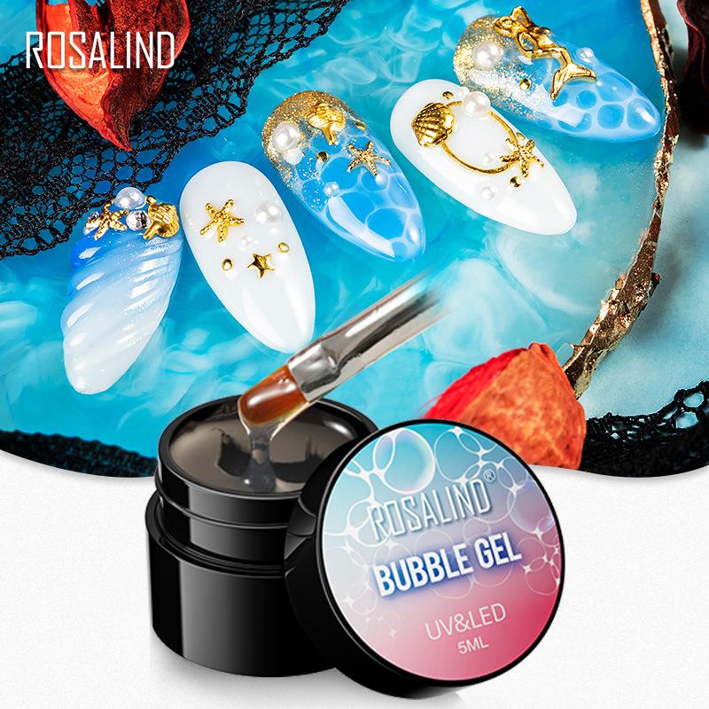 

Клей-пузырьки Rosalind Jelly, японский клей-пузырьки для ногтей, клей-пузырьки для фототерапии Mermaid, клей-растение Barbie
