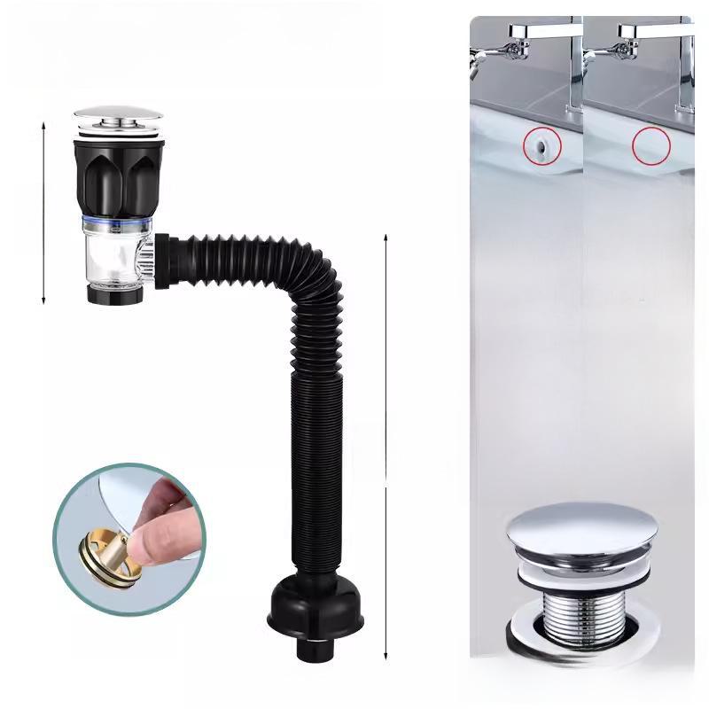 

Комплект дезодорирующих сливных труб для раковин - горизонтальная рядная конструкция