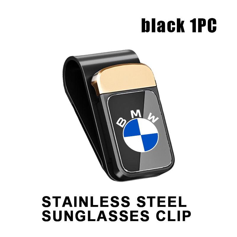 Car Sun Visor Glasses Holder Card Ticket Stainless Storage Clip For BMW M3 M5 X3 E93 F10 F20 F30 F40 F15 F25 F26 F31 F49 F86