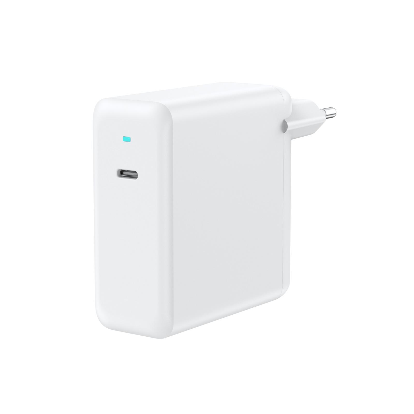

PD100W Foldable Type-C High-Power Desktop Charger with AI Power Adapter 100W Single-C EU Standard білий