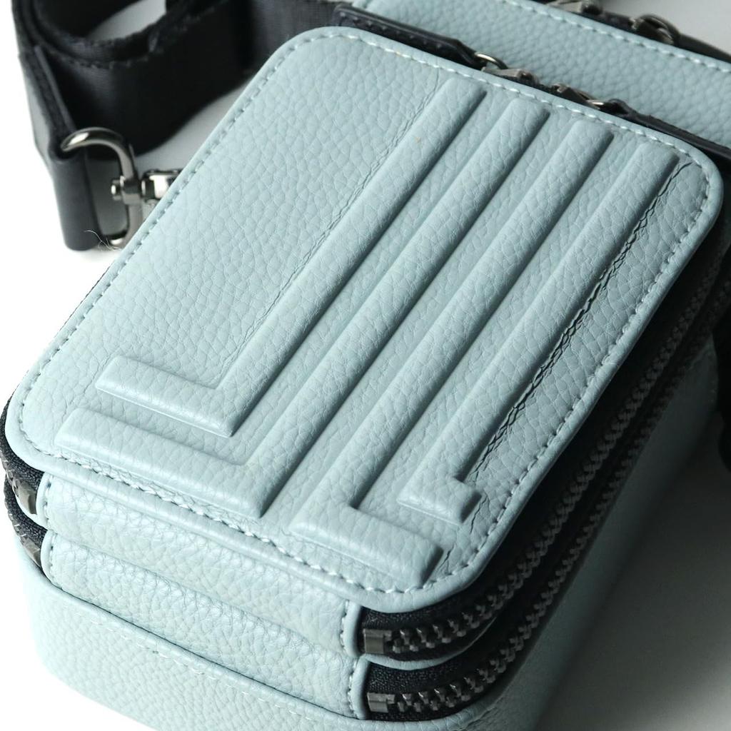LANVIN en Bleu Smartphone-Umhängetasche, Tumble, 512123, Schwarz